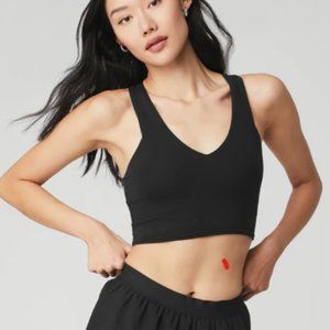 Alo Airbrush Real Bra Tank in Black